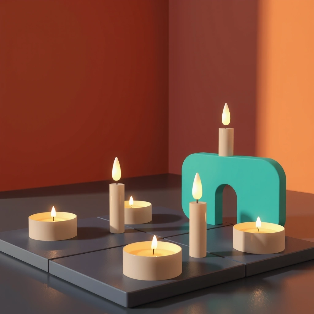 Candle Quest puzzle game interface showing pattern-based challenges and candlestick charts